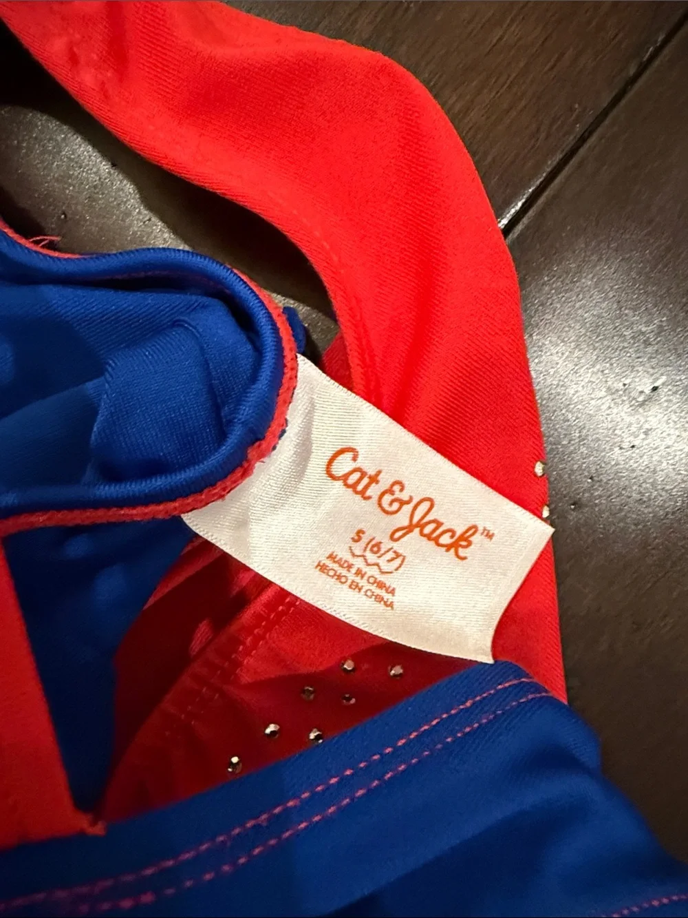 Cat & Jack Red, Blue and White Girls One-Piece Leotard